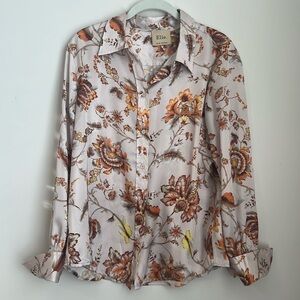 Elie. Elie Tahari Long Sleeve Button Down Blouse - Women’s - Large